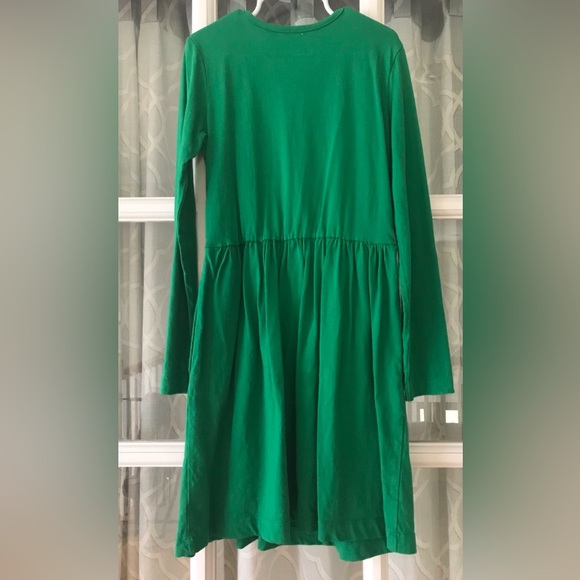 Primary size 8-9 years girls long sleeve 100% cotton green dress in VGUC - Picture 6 of 6